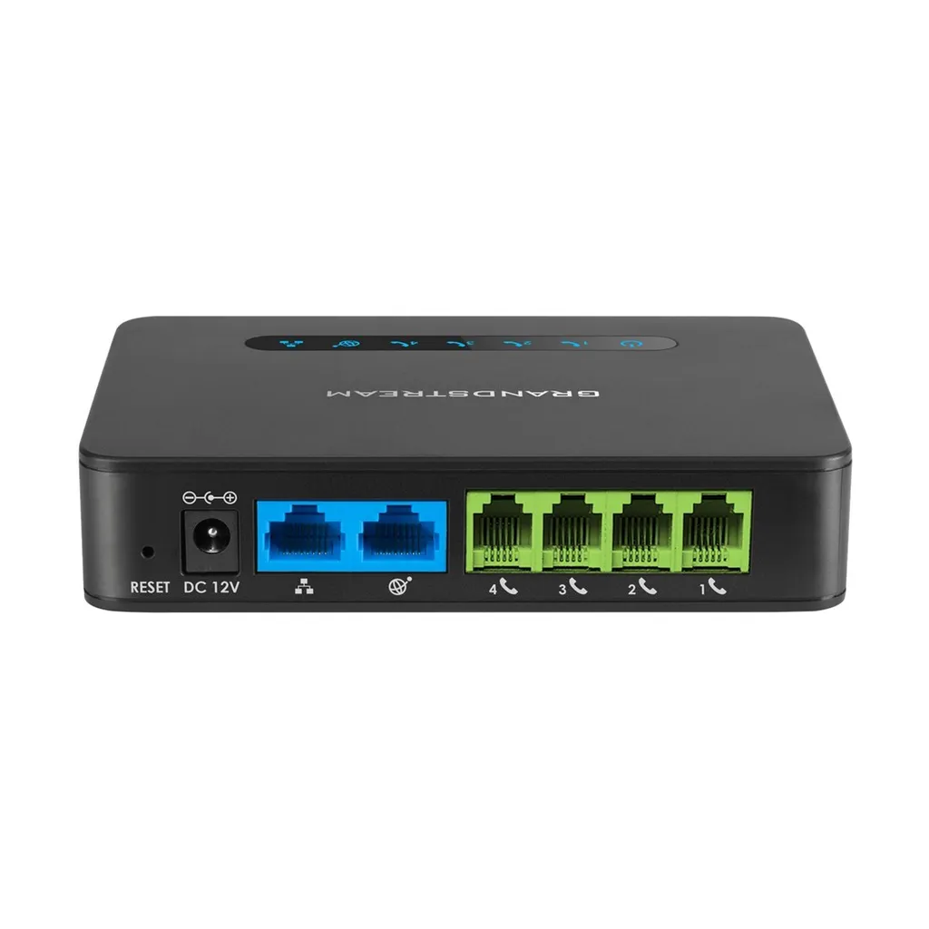 Adaptateur Grandstream HT814 avec 4 Lignes SIP et Double Port Gigabit LAN