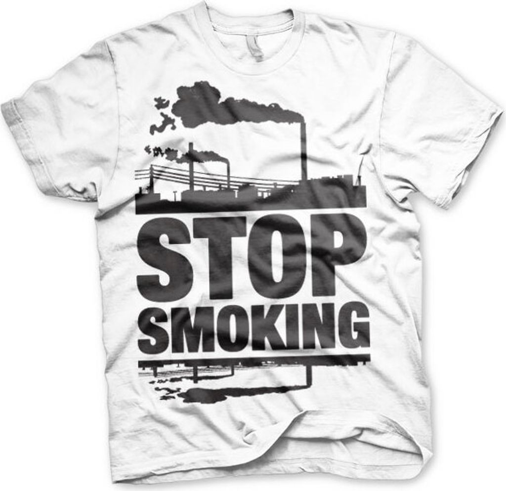 Stop Smoking T-Shirt - XX-Large - White