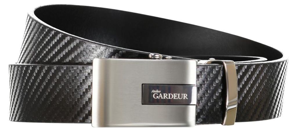 Gardeur Men Herren Gürtel HG-002-380035 in schwarz -100% Leder Größe 120