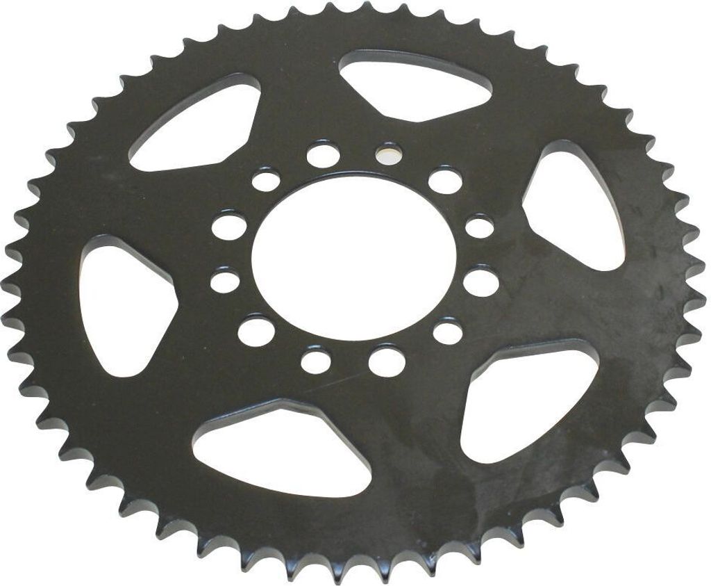 Kettenrad 52 Zähne Teilung 428 Typ JTR1842 SCHWARZ für Yamaha DT 125 175 / SR 125 / TW 125 200 / XT 350 / YZ 80