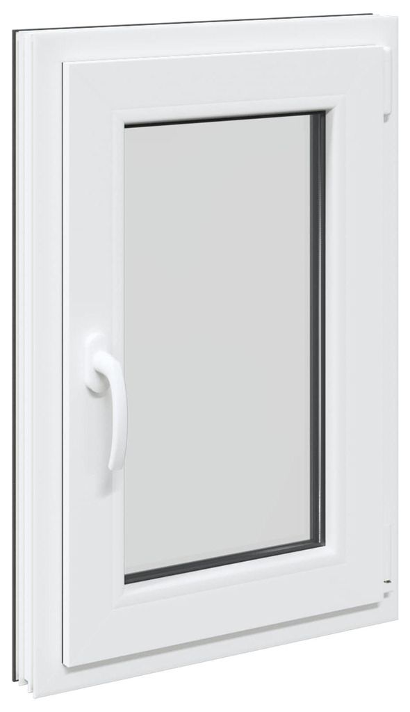 vidaXL Kellerfenster RISOR Anthrazit 50 x 75 cm PVC und Glas