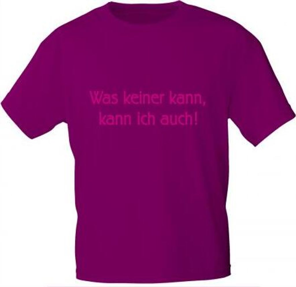T-Shirt mit Print - Was keiner kann kann ich auch - 10860 Produktbild 