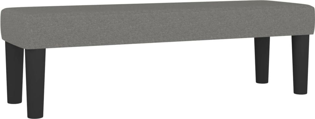 "SALE 2026" Sitzbank Dunkelgrau 100x30x30 cm Stoff - Sitztruhen DE5972780