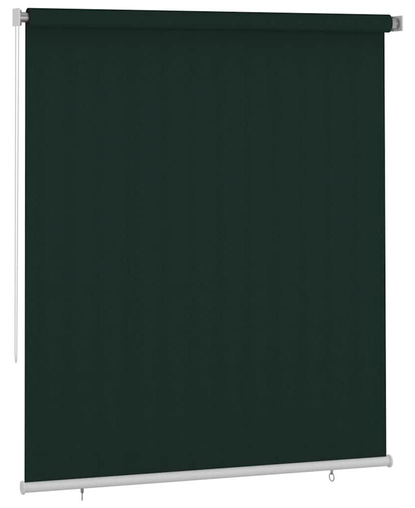 vidaXL Außenrollo 205 (B) x 230 (H) cm Dunkelgrün HDPE Produktbild 