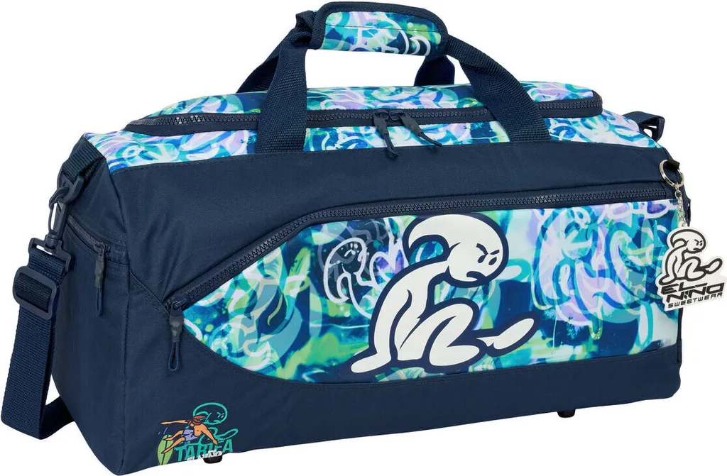 Sac de sport El Niño Kook bleu marine 50x25x25 cm avec bandoulière