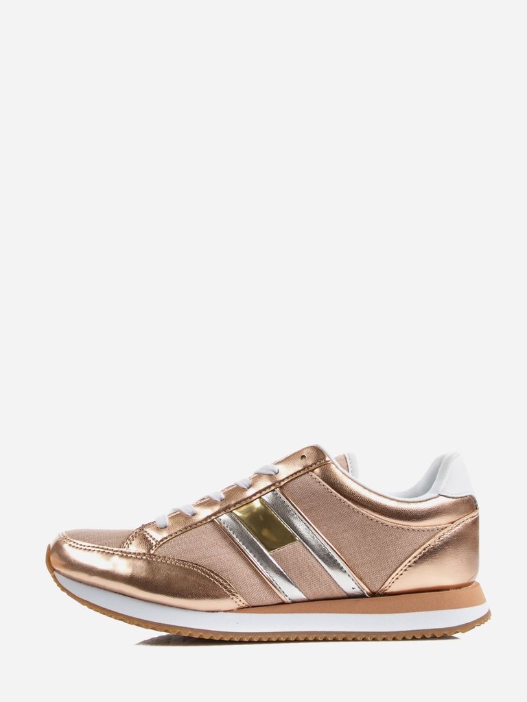 Tommy Jeans Damen Casual Retro Sneaker EN0EN00413 Rose Gold #100