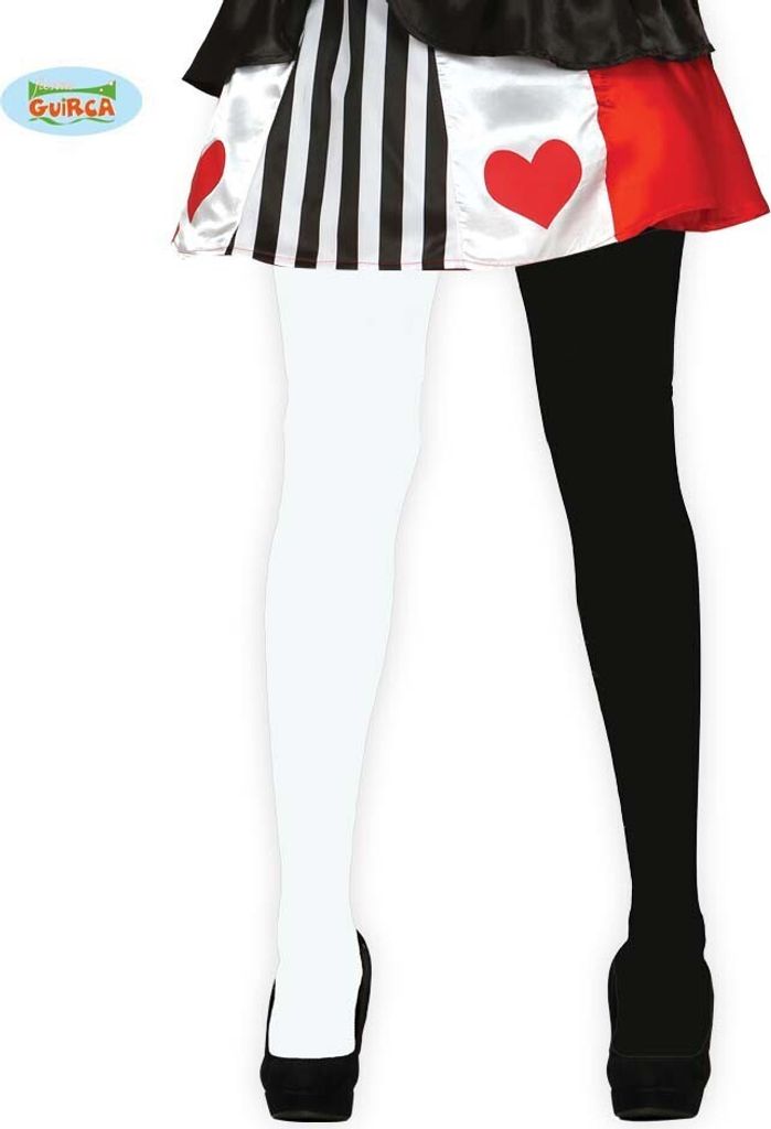Karneval Dual Tone Strumpfhose Bicolore World Book Day Produktbild 