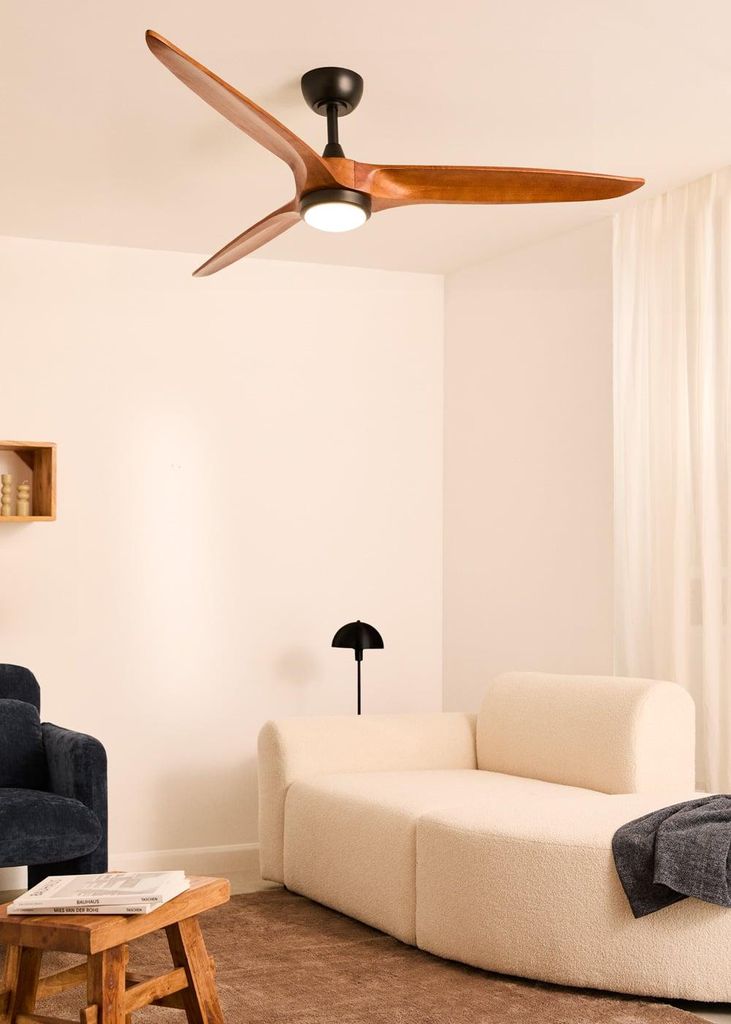 WIND CENTURY - Deckenventilator 40W leise Ø152 cm 100% Holz