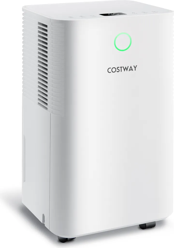 Déshumidificateur Silencieux 38dB - Capacité 12L/J avec Drainage Continu