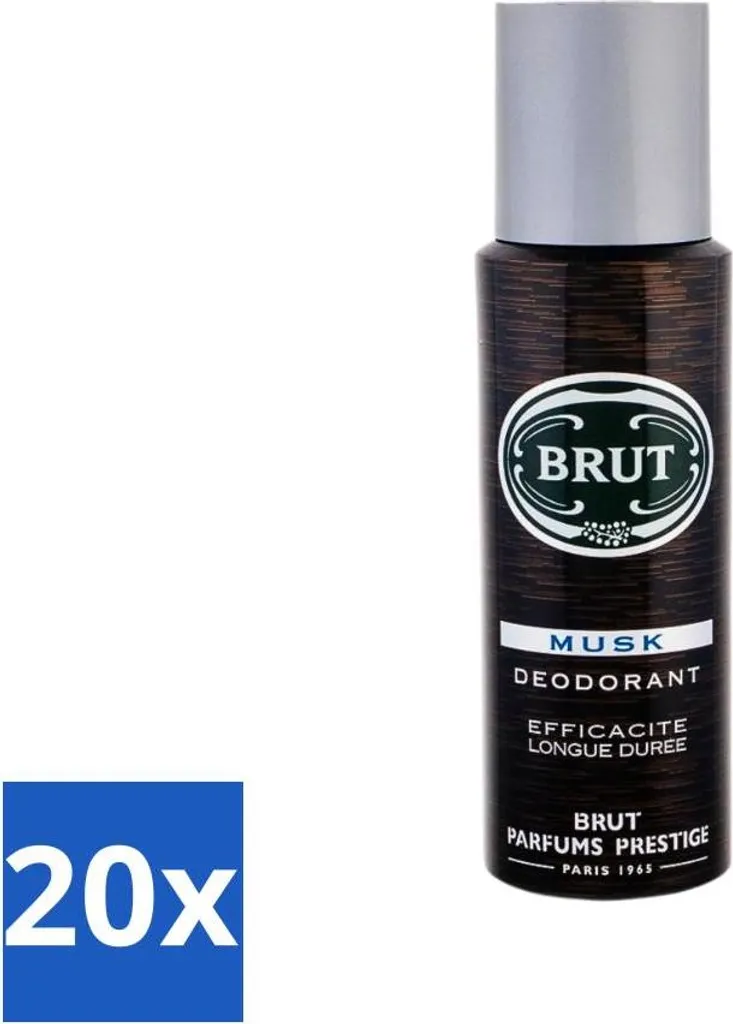 Brut Musk Deodorante Uomo 200 ml - Pacco Speciale 20 Flaconi