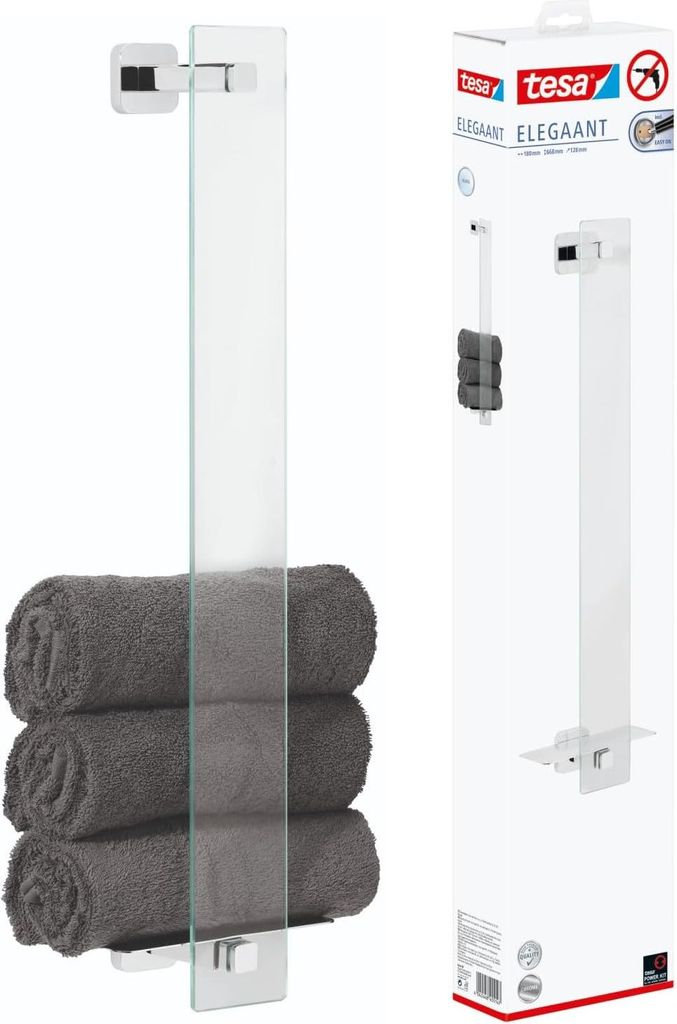 tesa Elegaant Gästehandtuchhalter inkl. Kleber