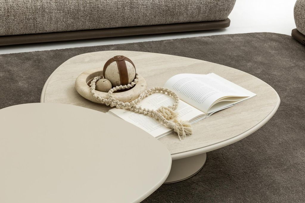 Designer Couchtisch Set 2x Tische Holz modern Design 2tlg für Keramik Wohnzimmer