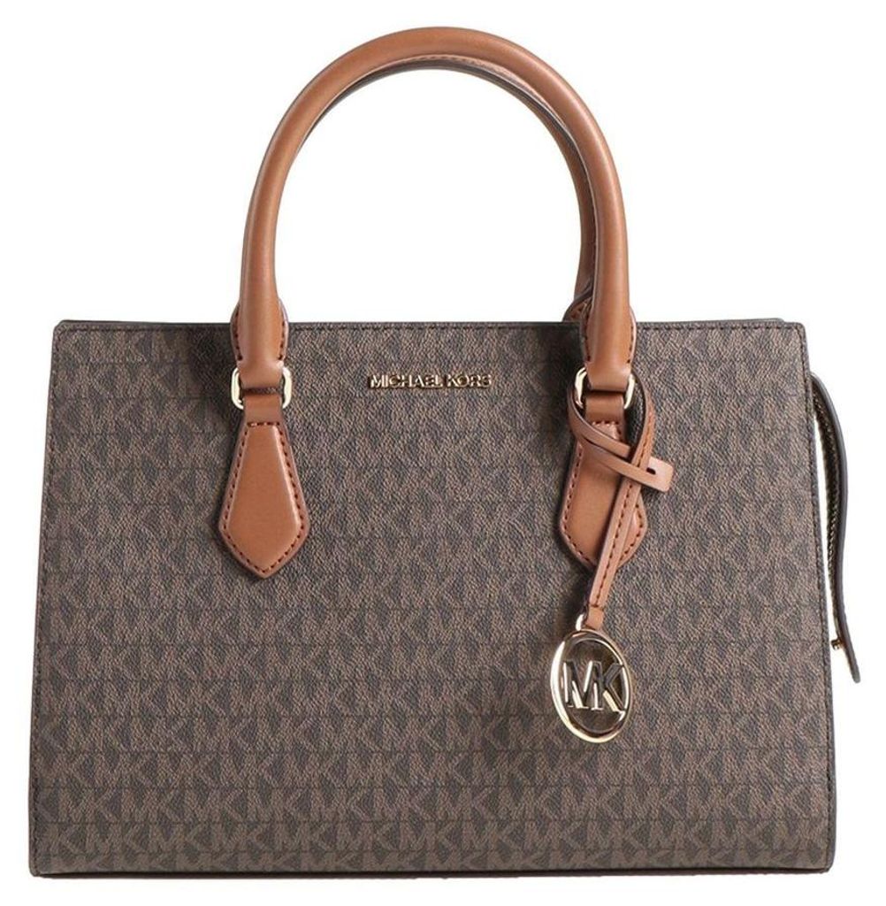MICHAEL KORS MD CZ SATCHEL SHEILA Brown