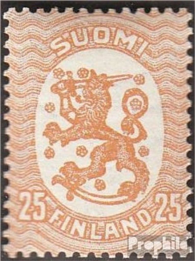 Briefmarken Finnland 1925 Mi 114X A postfrisch Freimarken: Wappen