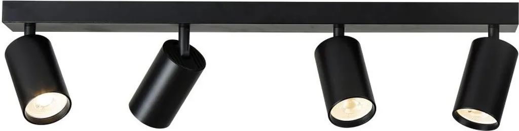 IMMAX NEO LITE PUNTO-4 SMART faretto nero GU10 6W, RGB + CCT, Wi-Fi, BEACON, TUYA