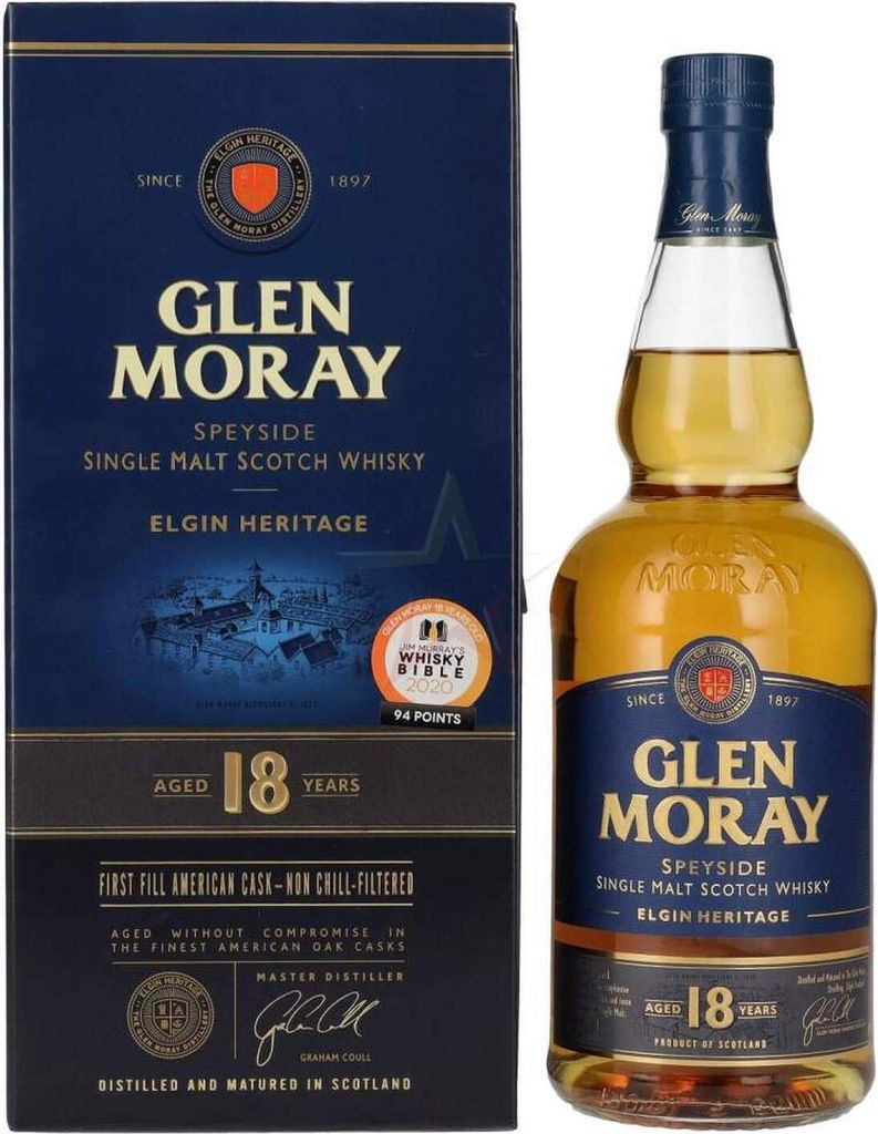 Glen Moray 18 Years Old Elgin Heritage First Fill American Cask 47,20 % 0,70 Liter