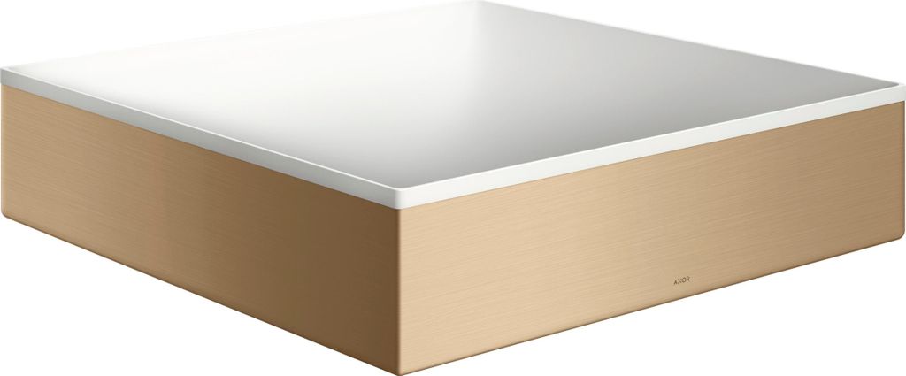 Aufsatzwaschtisch AXOR Suite Basins & Bathtub 400x400mm bru bro brushed bronze