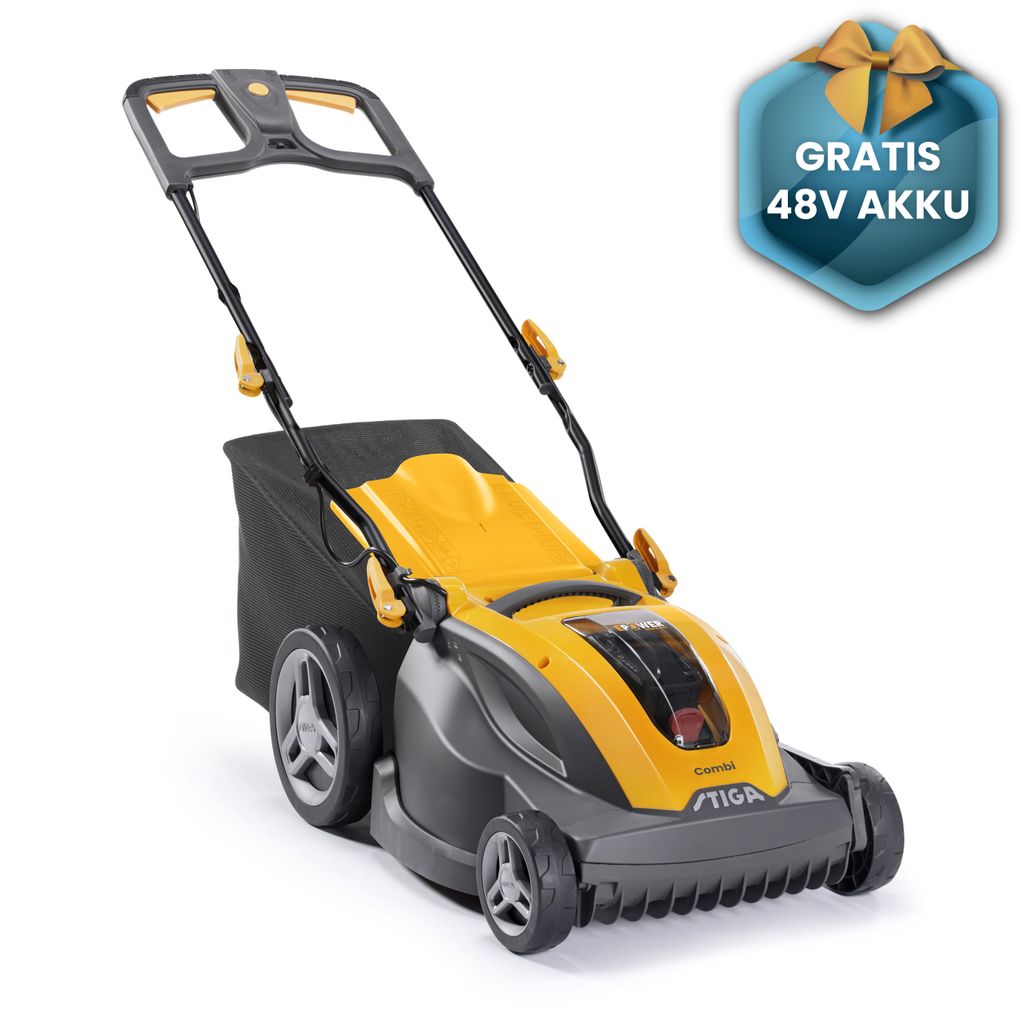 STIGA Akku-Rasenmäher COMBI 344e, 42 cm Schnittbreite, Produktbild 
