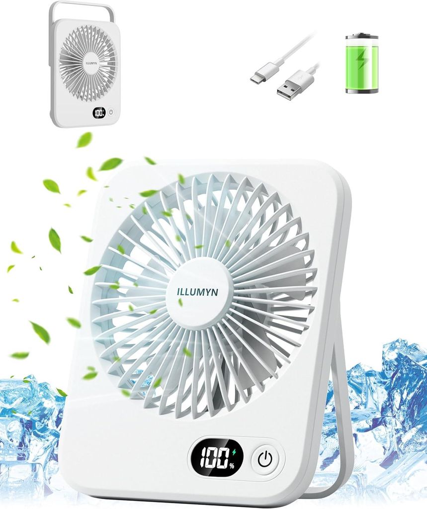 Tischventilator – extrem leise, starker Luftstrom für Büro Produktbild 