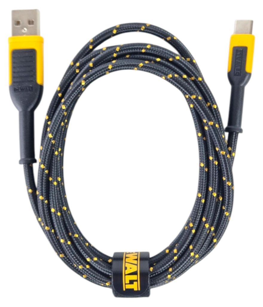 DeWALT DWT1311361 Cable de carga de USB-A a USB-C de 1,2 m, Imagen del producto 
