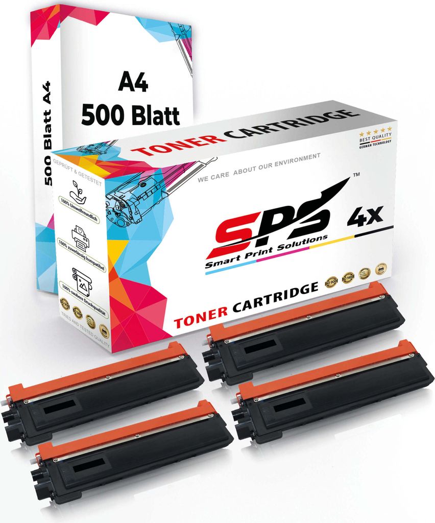 4x Multipack Set Kompatibel für Brother DCP-9010 CN (TN-230C, TN-230M, TN-230Y, TN-230BK) Toner