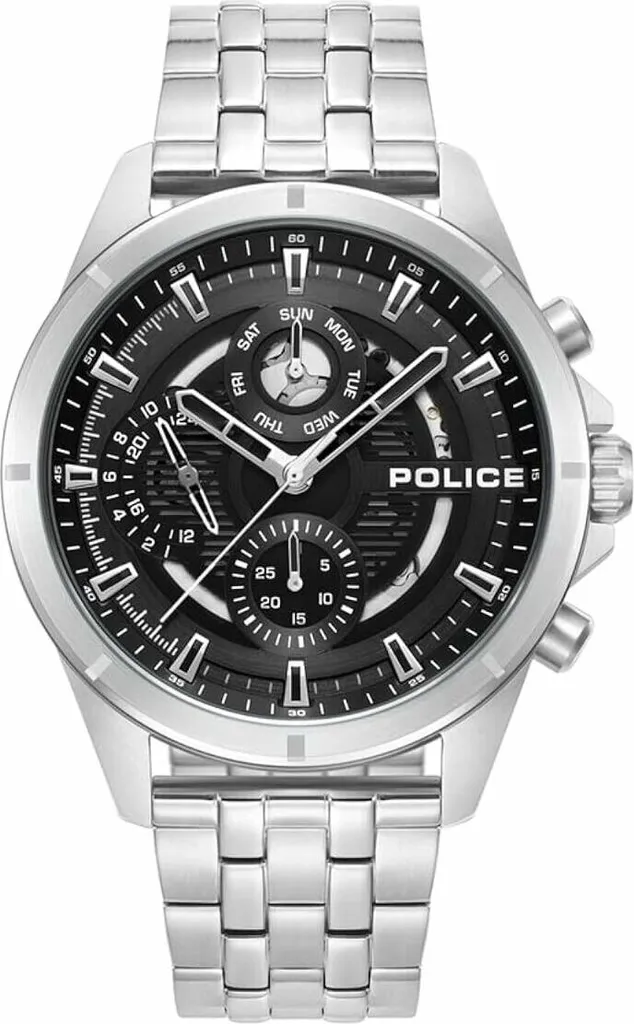 Montre Homme Police PEWJK0004605 - Accessoire de Mode en Acier Noir
