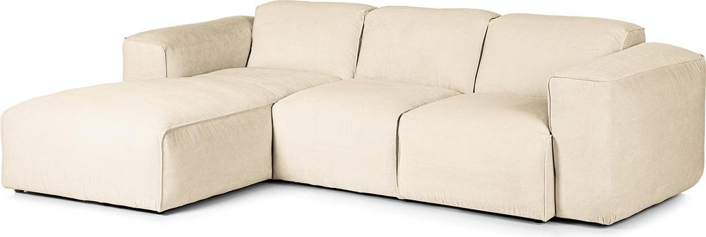 home24 3-Sitzer Ecksofa mit Longchair