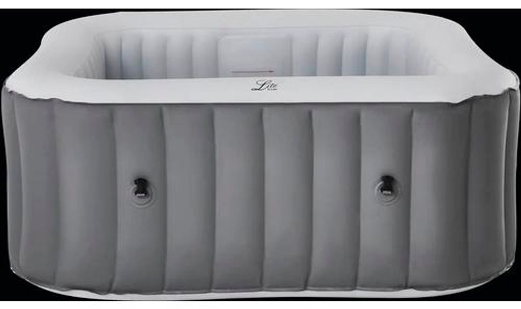 Aufblasbare Whirpool Marimex MSPA MIST LS062-GR mit Zirkulationspumpe, 125 Luftdüsen, schwarz