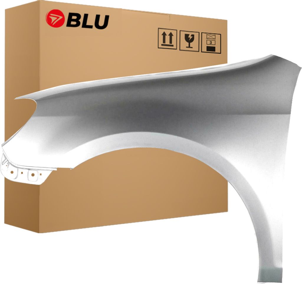 BLU Kotflügel Passend für VW Volkswagen GOLF VI 6 KOMBI LA7W Links Silber ReflexSilber | 2008-2016 | Vorderseite Vorne | Lackiert | Einbaufertig