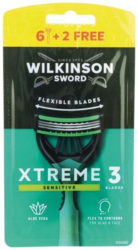 Jednorázový holicí strojek Wilkinson Xtreme3 Sensitive 8ks Obrázek produktu 