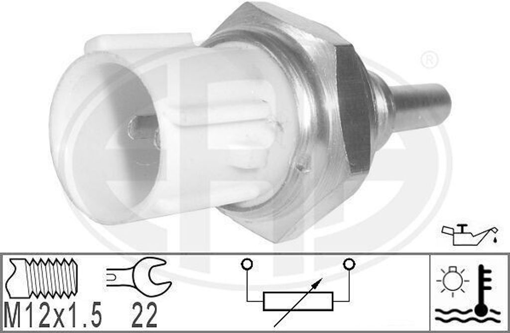 ERA Kühlmitteltemperatursensor 330803 unten für HONDA CIVIC VII Hatchback (EU, EP, EV)
