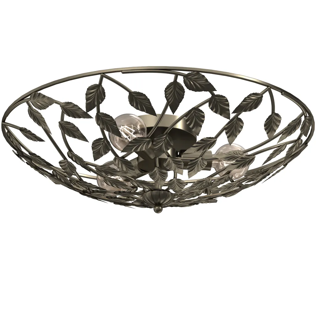 LUMINEX ARION Plafonnier Lustre au Design Moderne en Acier et Verre