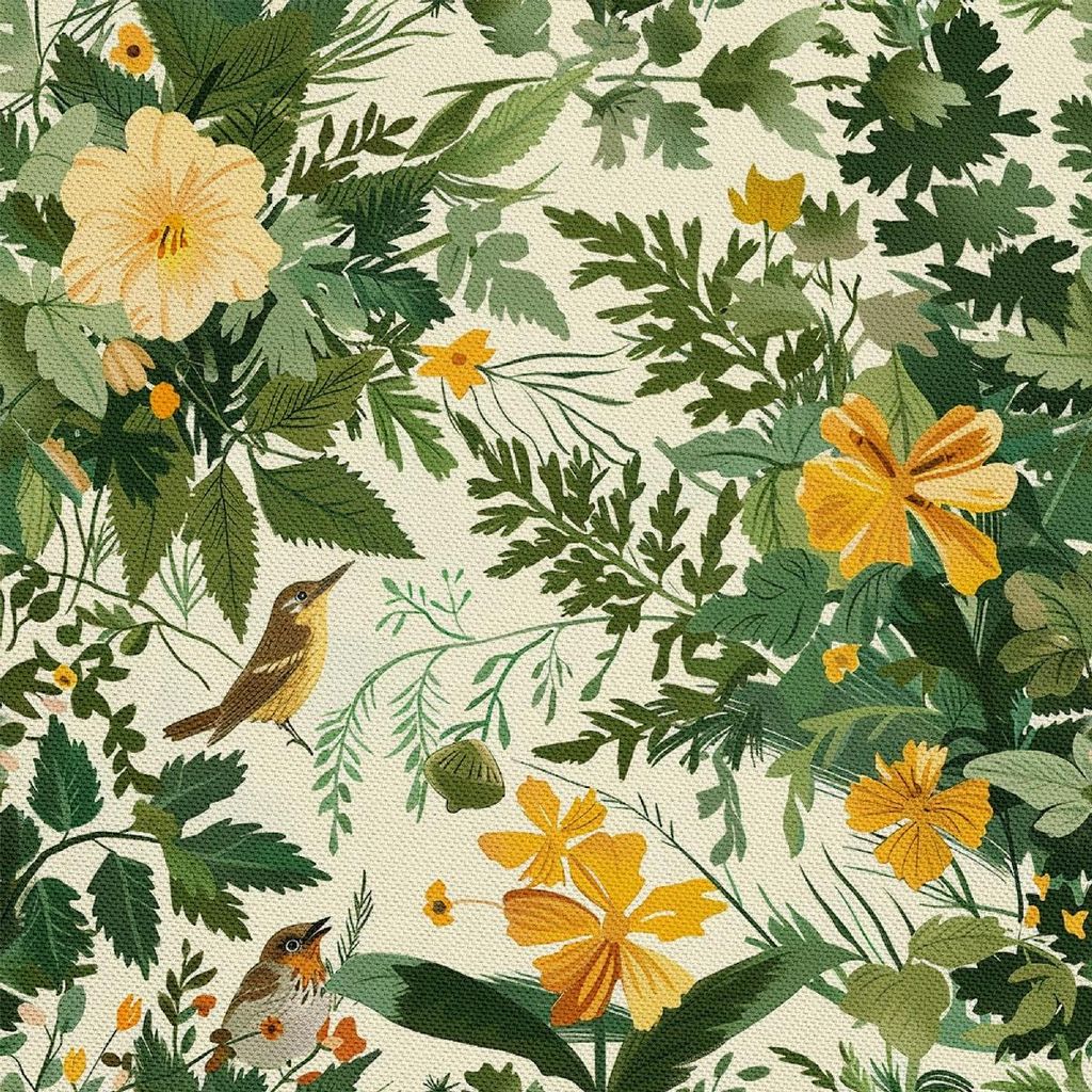 OUTDOOR DEKOSTOFFE OXFORD - Motiv Frühling I DX7635