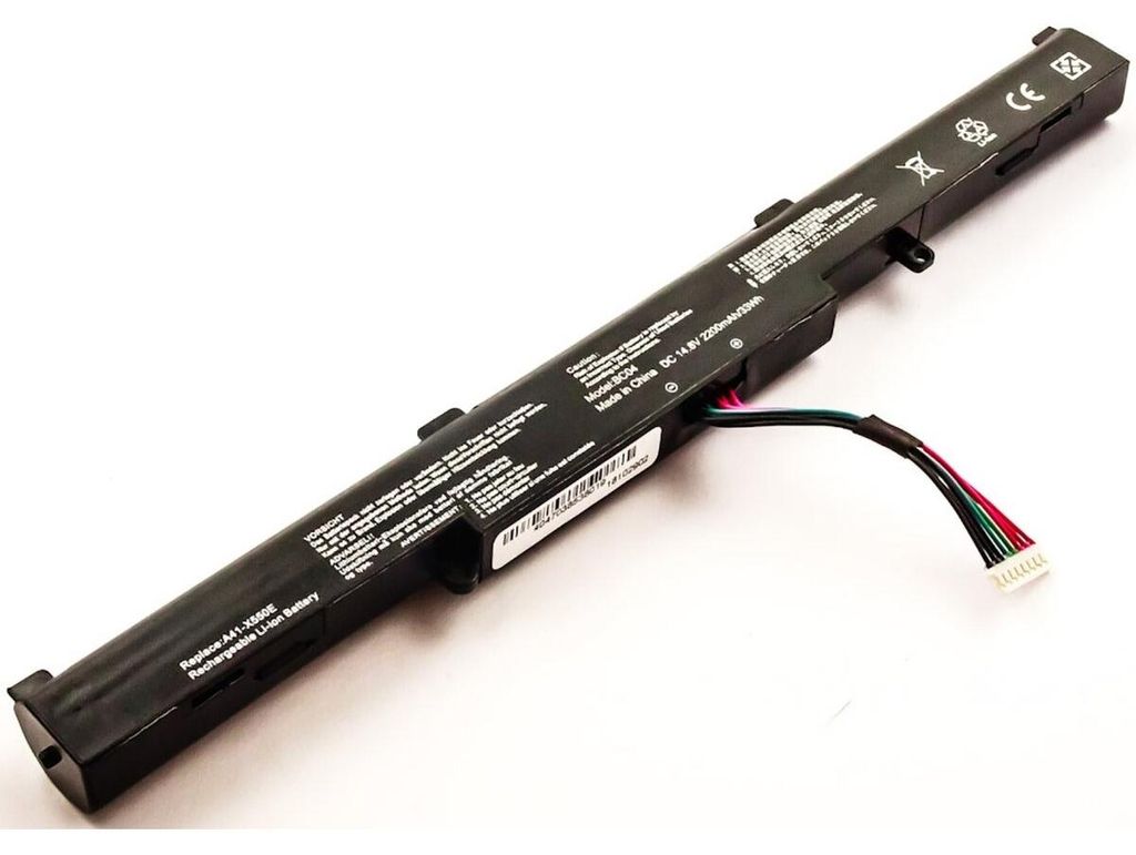 Akku für Asus VivoBook X751LN-TY033H Li-Ion 14,8 Volt 2200 mAh schwarz