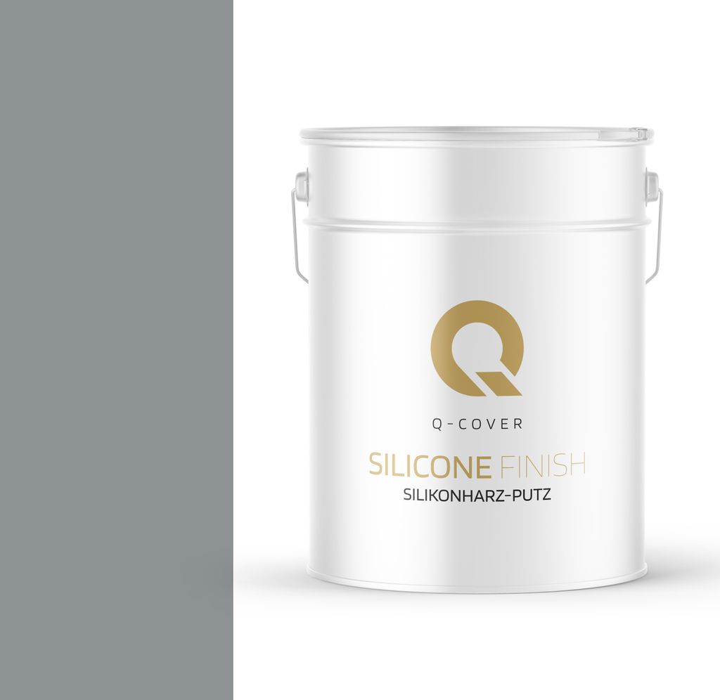 Silikonharz-Putz | Grau RAL 7045 | Reibeputz | Silikonputz | Fassadenputz | 25 kg 2mm | Kratzputz Oberput Strukturputz Fertigputz Wände Und Decken