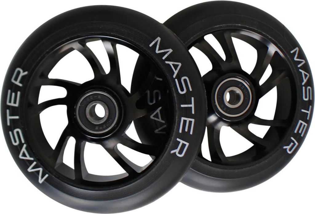 Ruote di scorta per scooter MASTER Stunt Alu 110 mm - nere Immagine del prodotto 