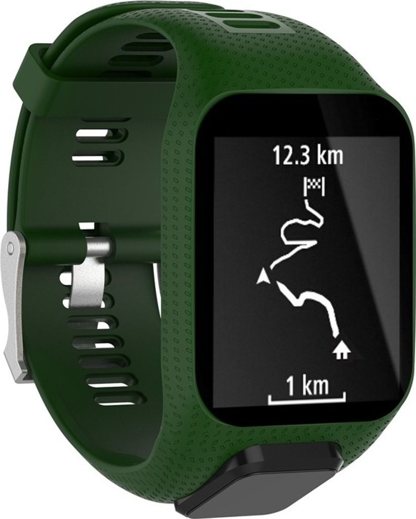 Strap-it TomTom Runner 3 Silikonarmband (Grün)