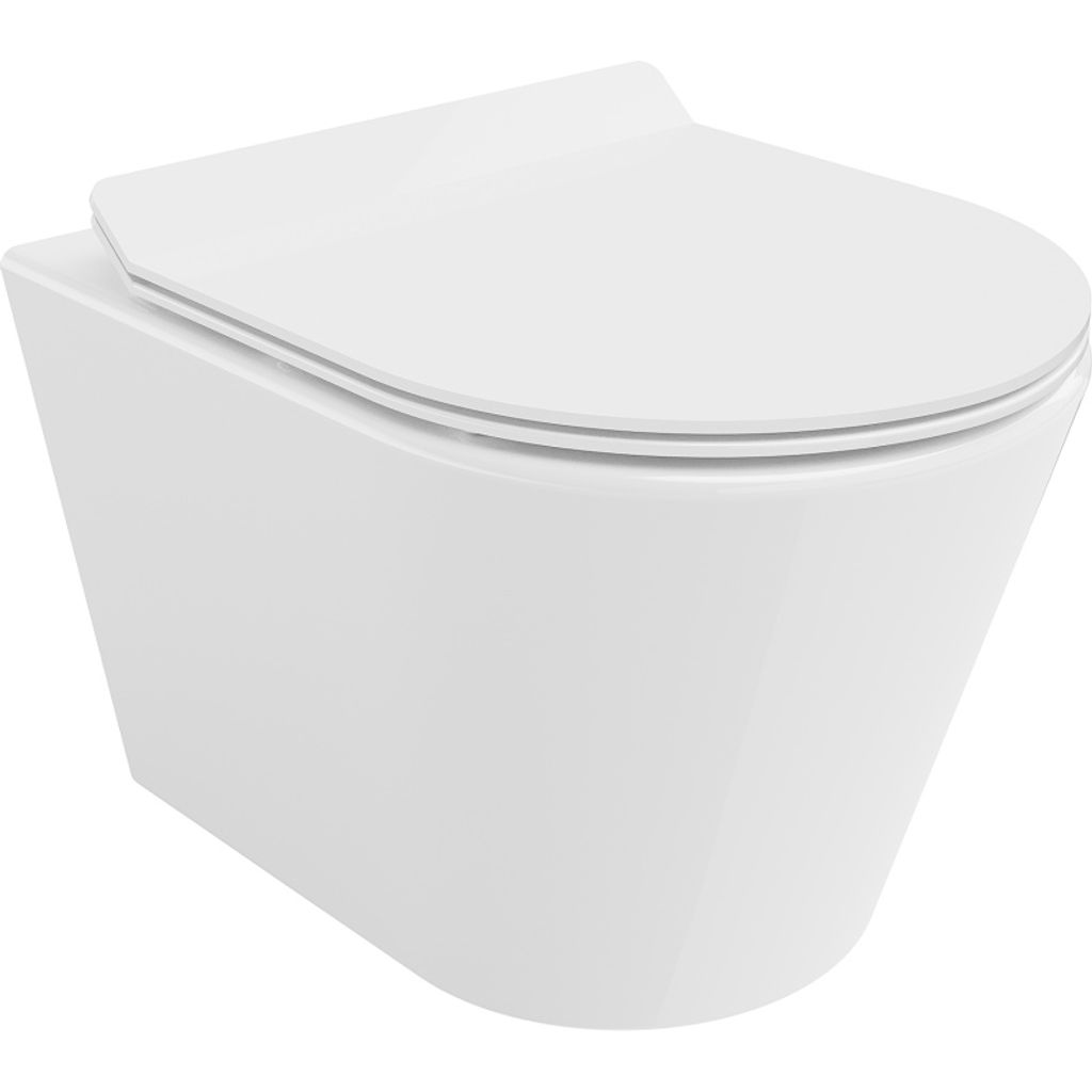 Mexen Rico miska wc Rimless z deską wolnoopadającą slim, Zdjęcie produktu 