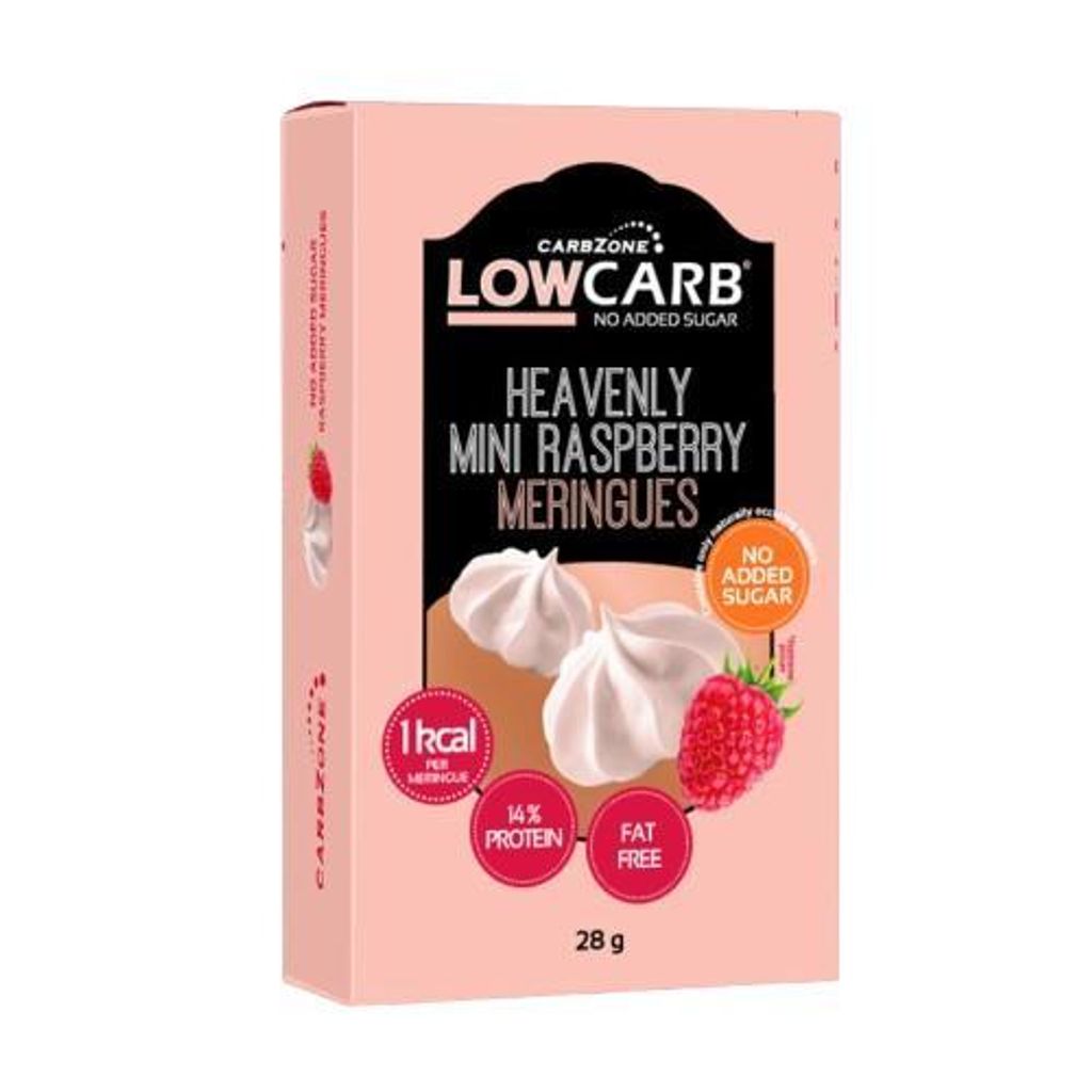 Low Carb® Heavenly Mini Raspberry Meringues 28g (2er-Pack) Produktbild 