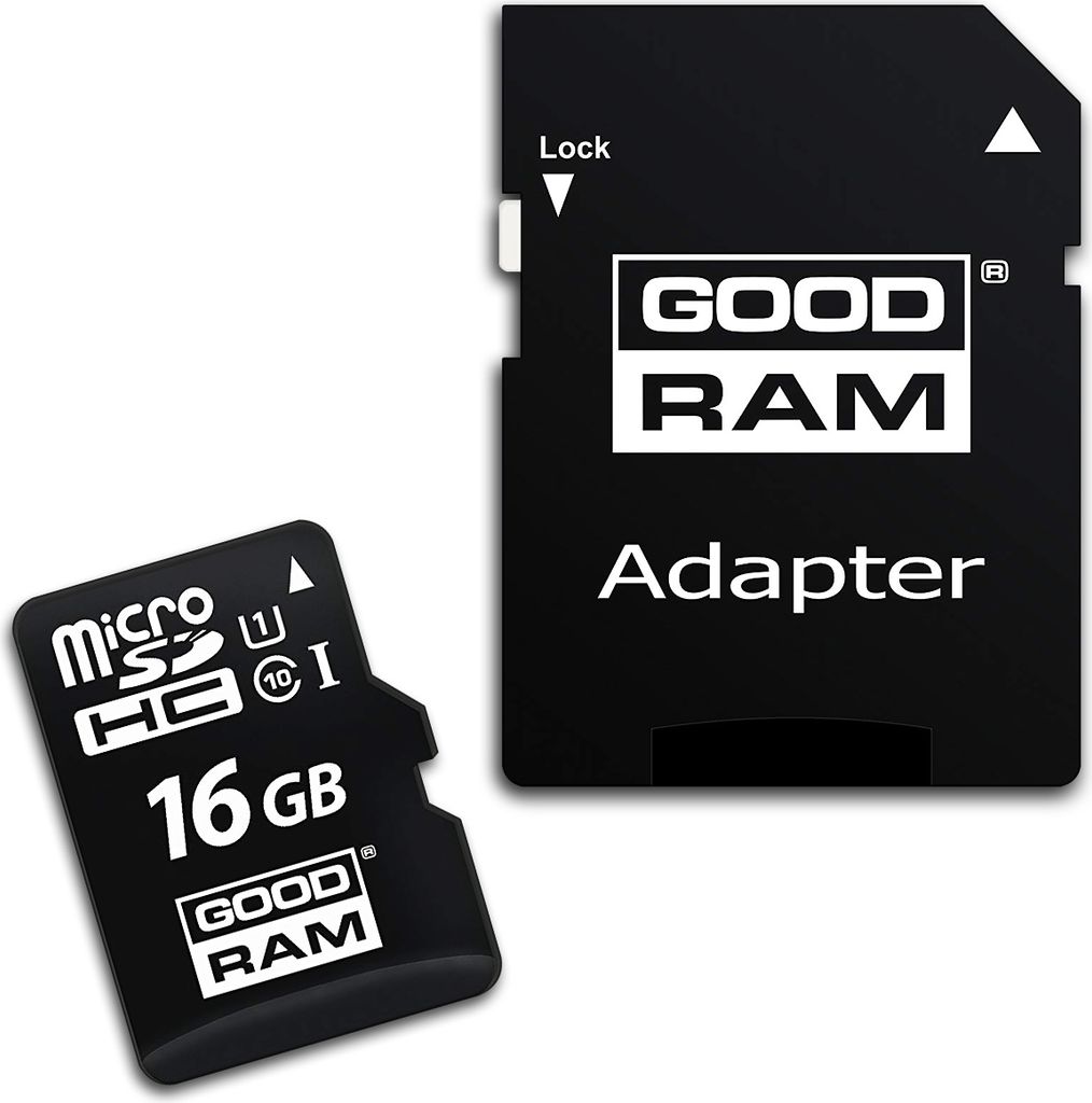 GoodRam 16GB High Speed Speicherkarte + Adapter Ultra microSDXC bis zu 100MB/Sek