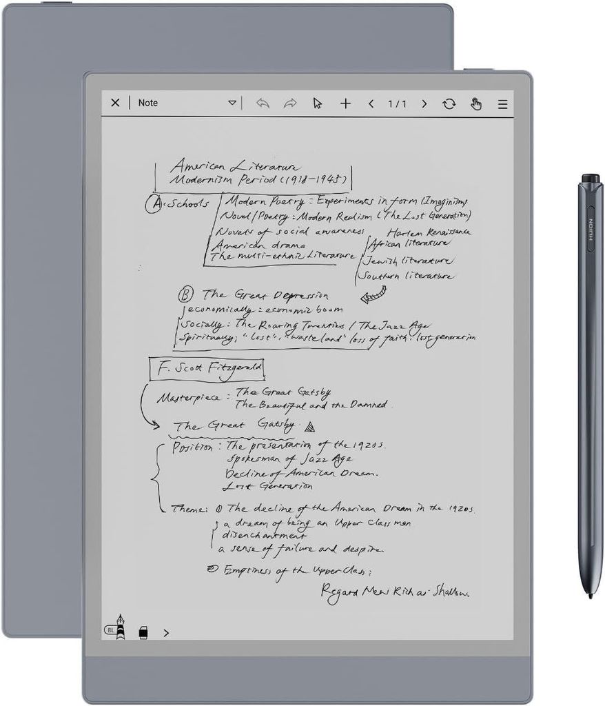 Tablette HUION Ink EB1011 E-Ink 10,3 pouces - Carnet Image du produit 