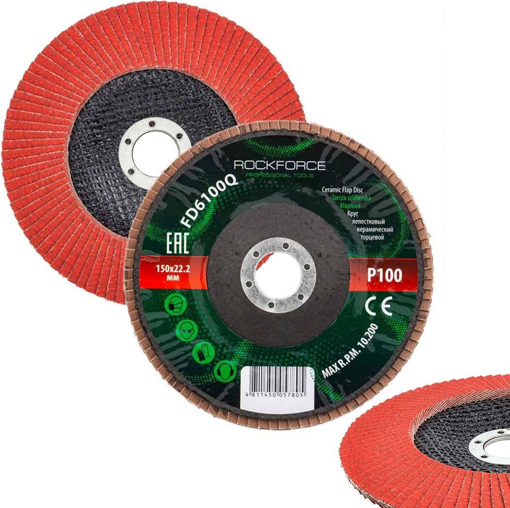 Lamellenschleifscheibe de 150x22,2mm p100
