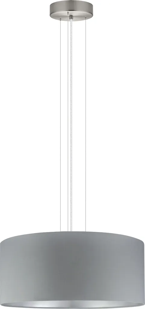 Illumina con Stile: Eglo Maserlo 31606 Grigio Argento Ø53cm 3xE27