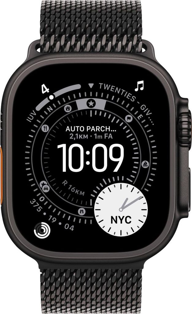 Apple Loop in maglia milanese in titanio nero (49 mm) - Immagine del prodotto 