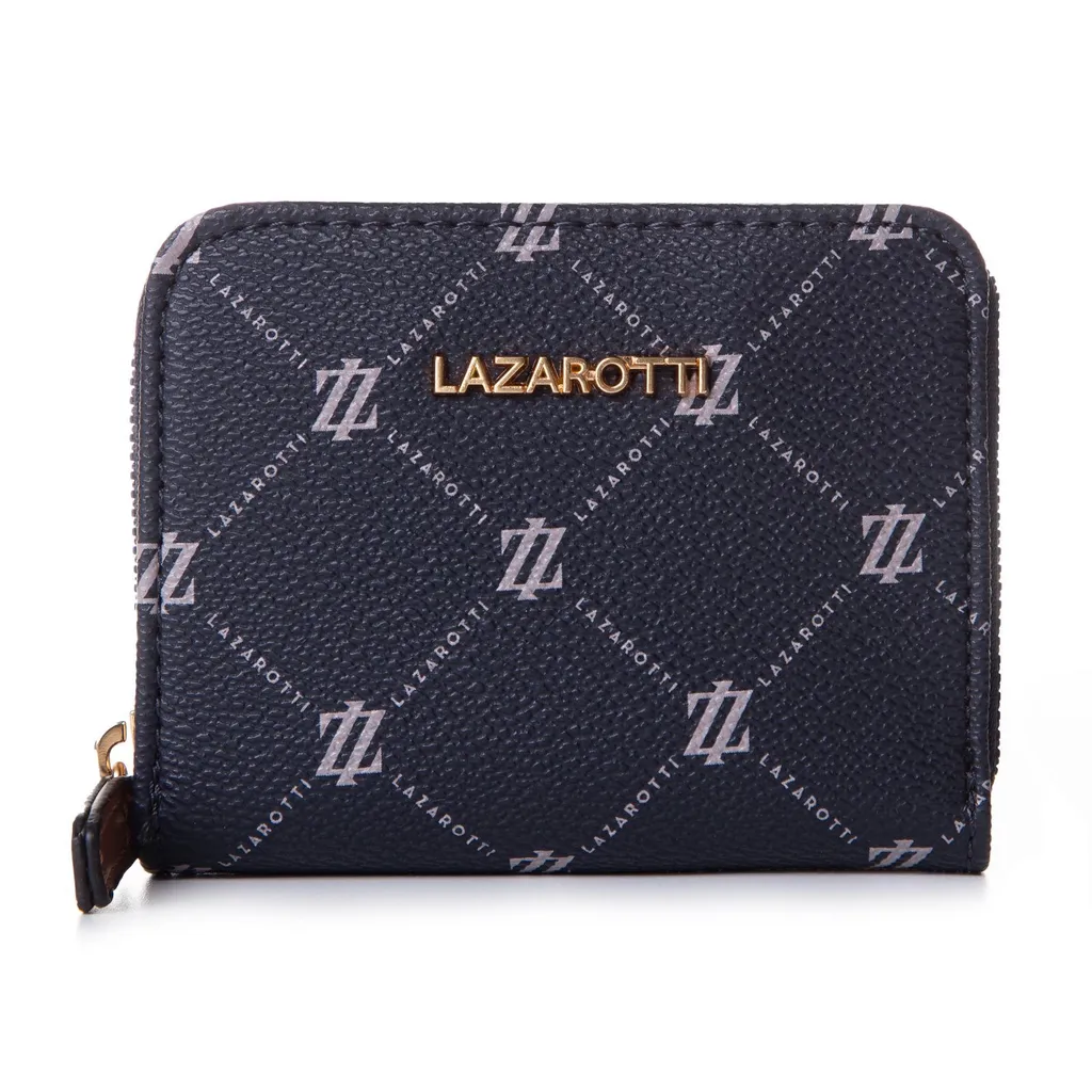 Lazarotti Palermo Portafoglio Zip Around Wallet Blu Scuro - Acquista Ora