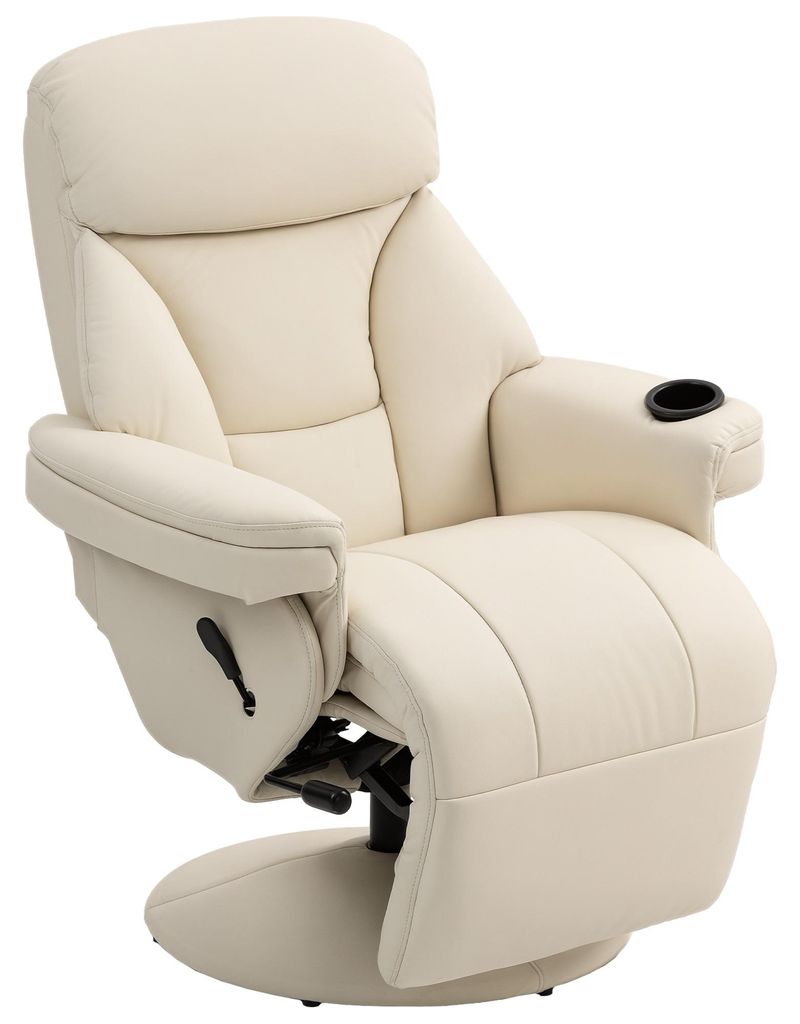 Poltrona reclinabile HOMCOM con funzione relax, poltrona TV Immagine del prodotto 