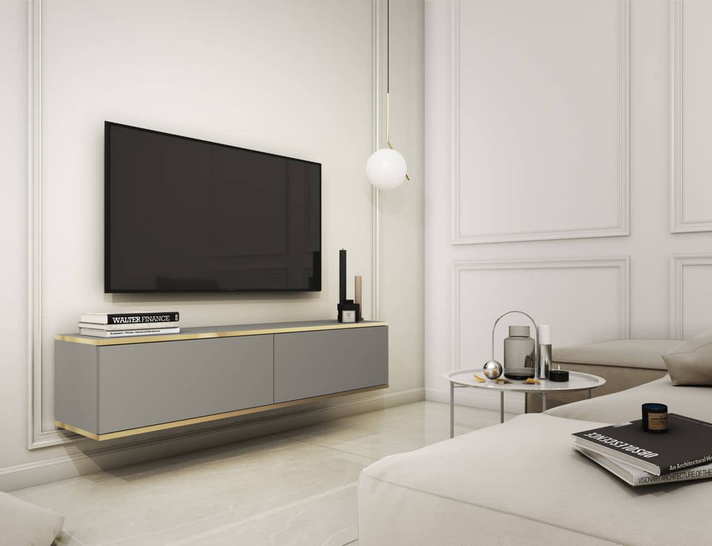 TV-Lowboard Oro 135 grau hängend