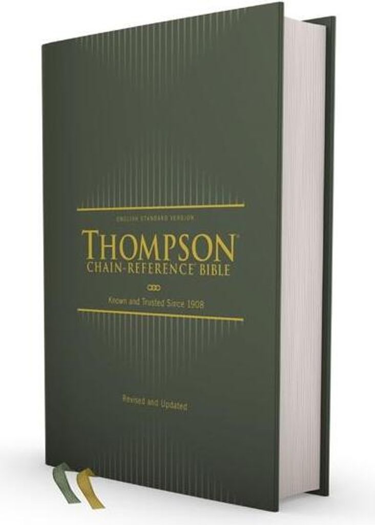Esv, Thompson Chain-Reference Bible, Hardcover, Green, Red Letter