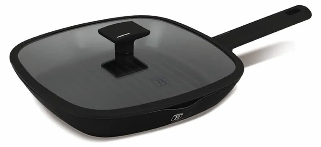 BERLINGERHAUS Pnev grilovac s poklic 28 cm Matte Black Collection BH-8184