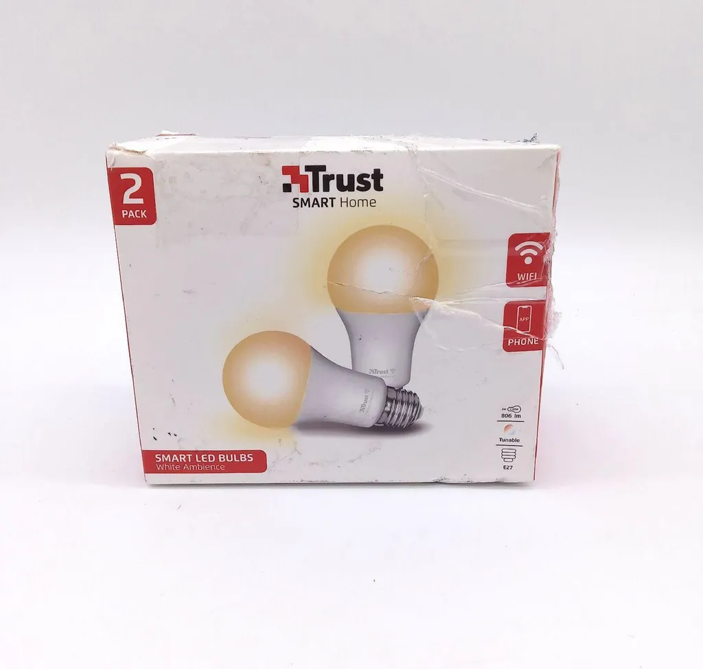 Ampoule LED connectée WiFi E27 TRUST lumière blanche dimmable 9W - 7